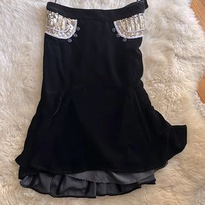 Black velvet Marc Jacobs skirt